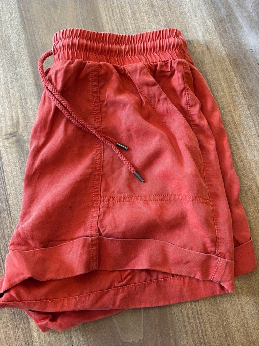 (Pair)Universal Thread Black Rolled-Hem Denim Shorts & burnt orange shorts - Picture 9 of 10